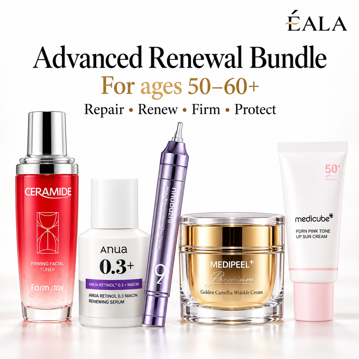 Advanced Renewal Bundle For ages 50–60+ Repair • Renew • Firm • Protect