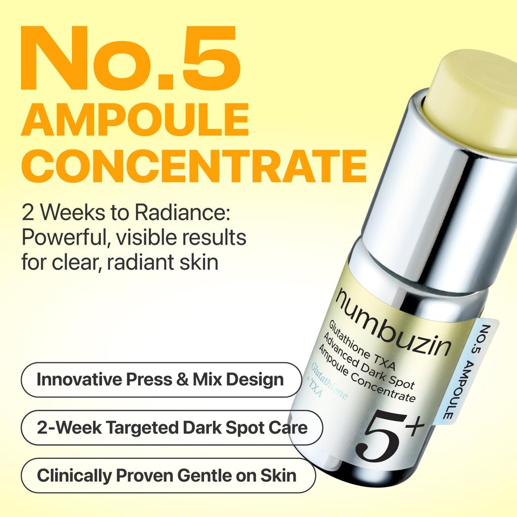 Numbuzin No.5 Glutathione TXA Advanced Dark Spot Ampoule Concentrate 10.7 g