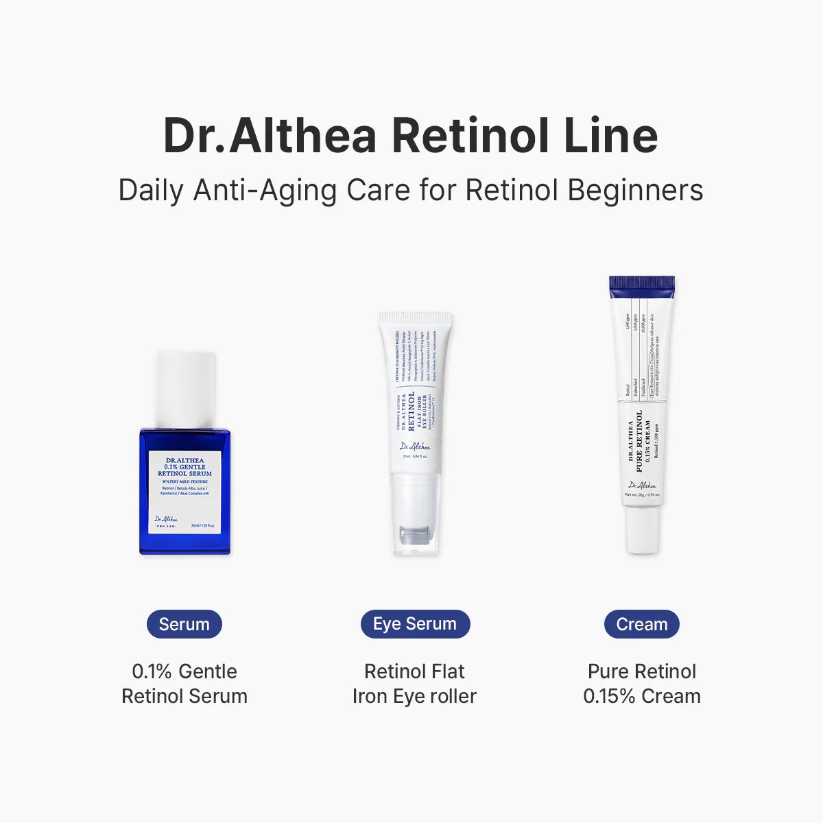 Dr. Althea – Retinol Flat Iron Eye Roller – 25 ml