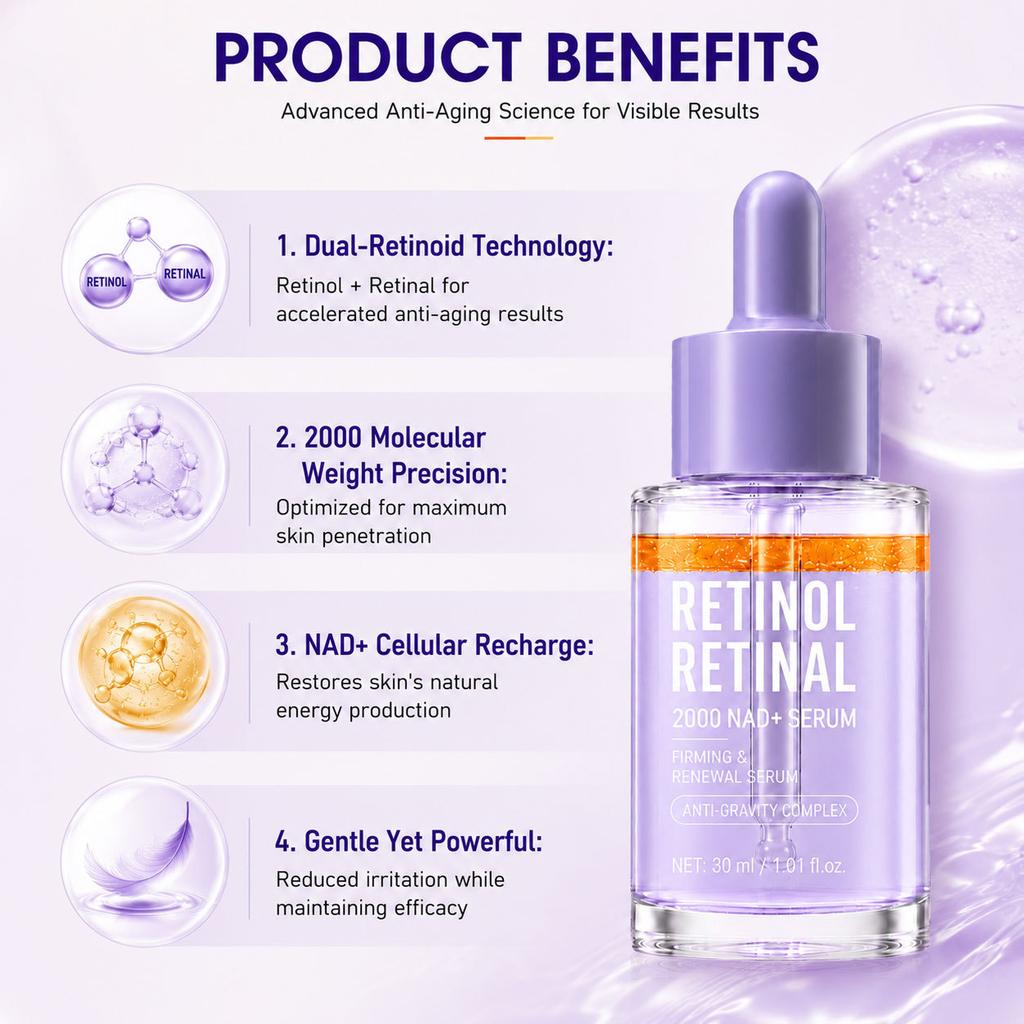 PURITO Retinol Retinal 2000 NAD+ Serum 30 ml