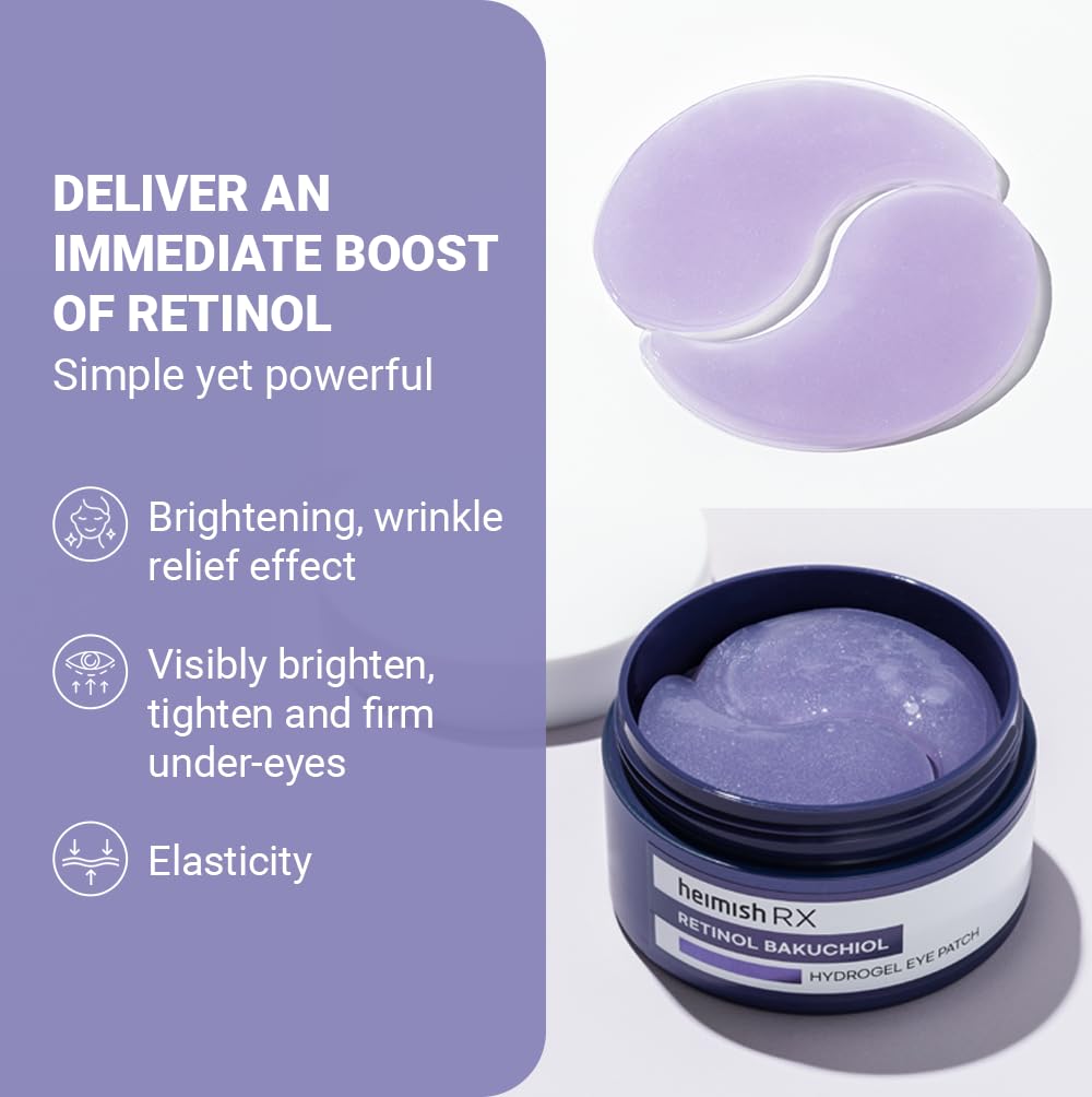 Heimish – RX Retinol Bakuchiol Hydrogel Eye Patch 60ea
