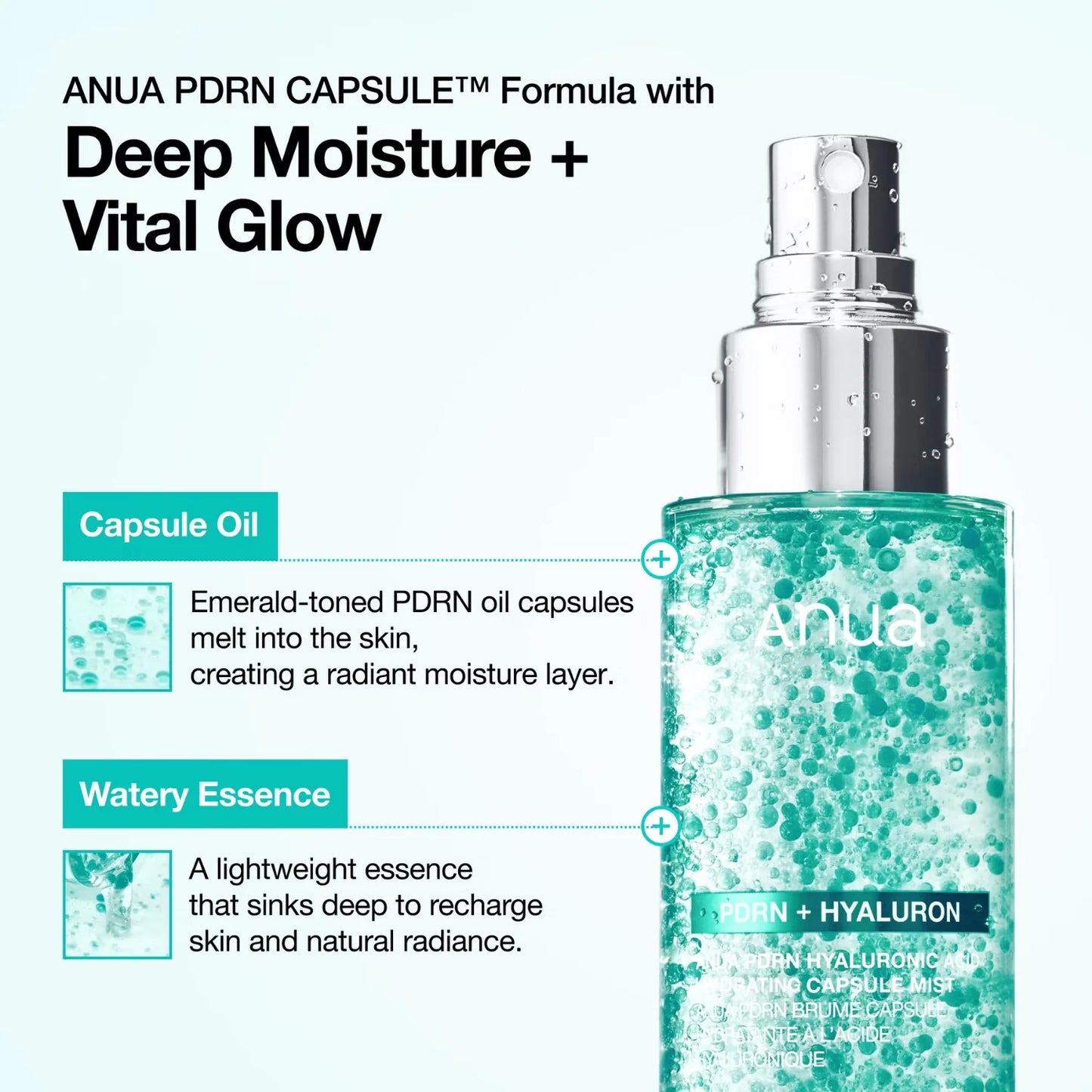 Anua – PDRN Hyaluronic Acid Hydrating Capsule Mist – 100 ml