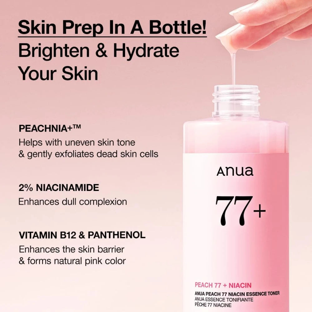 Anua Peach 77% Niacin Essence Toner – 250 ml