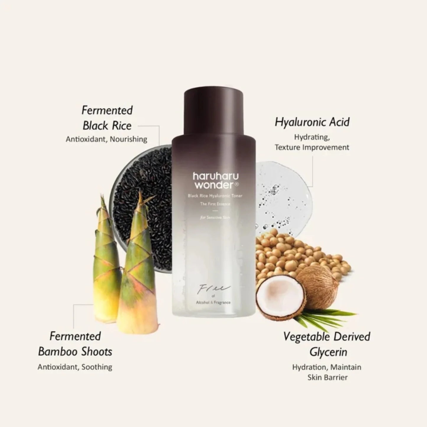 Haruharu Wonder – Black Rice Hyaluronic Toner for Sensitive Skin – 150 ml