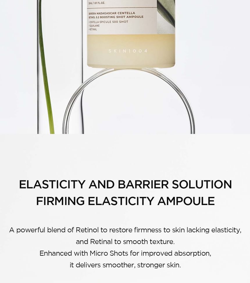 SKIN1004 Madagascar Centella Retinol 0.2 Boosting Shot Ampoule