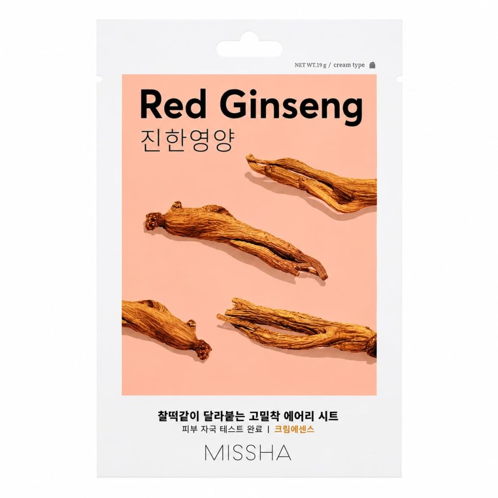 Missha Airy Fit Sheet Mask Red Ginseng (1 sheet)