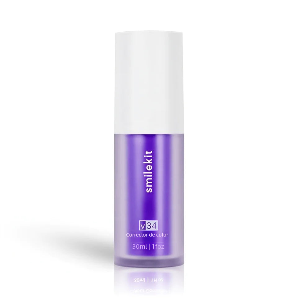 V34 Purple Toothpaste for Whitening and Stain Removal