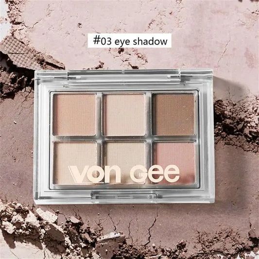 Six-Color Matte and Pearl Eyeshadow Palette