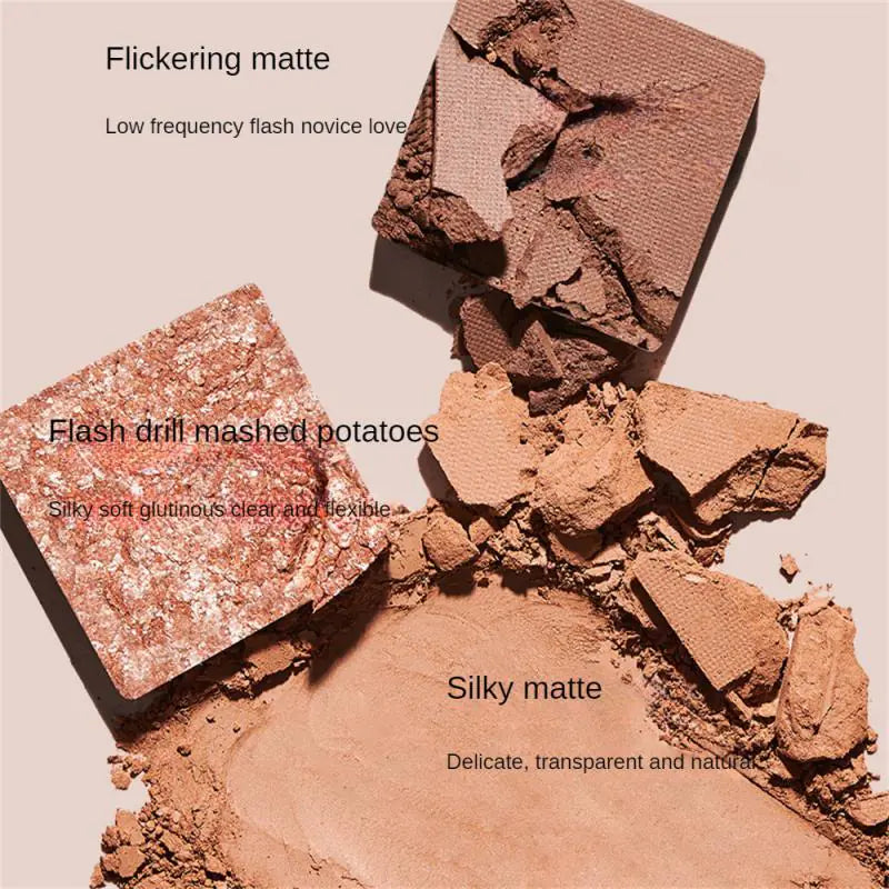 Six-Color Matte and Pearl Eyeshadow Palette