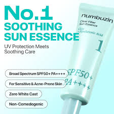 Numbuzin – No. 1 Clear Filter Sun Essence SPF 50+ PA++++ – 50 ml