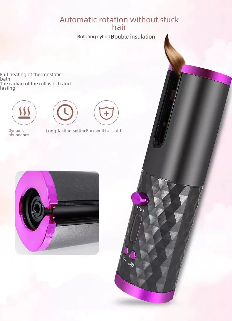 Portable USB Rechargeable Automatic Hair Curler (Mini)
