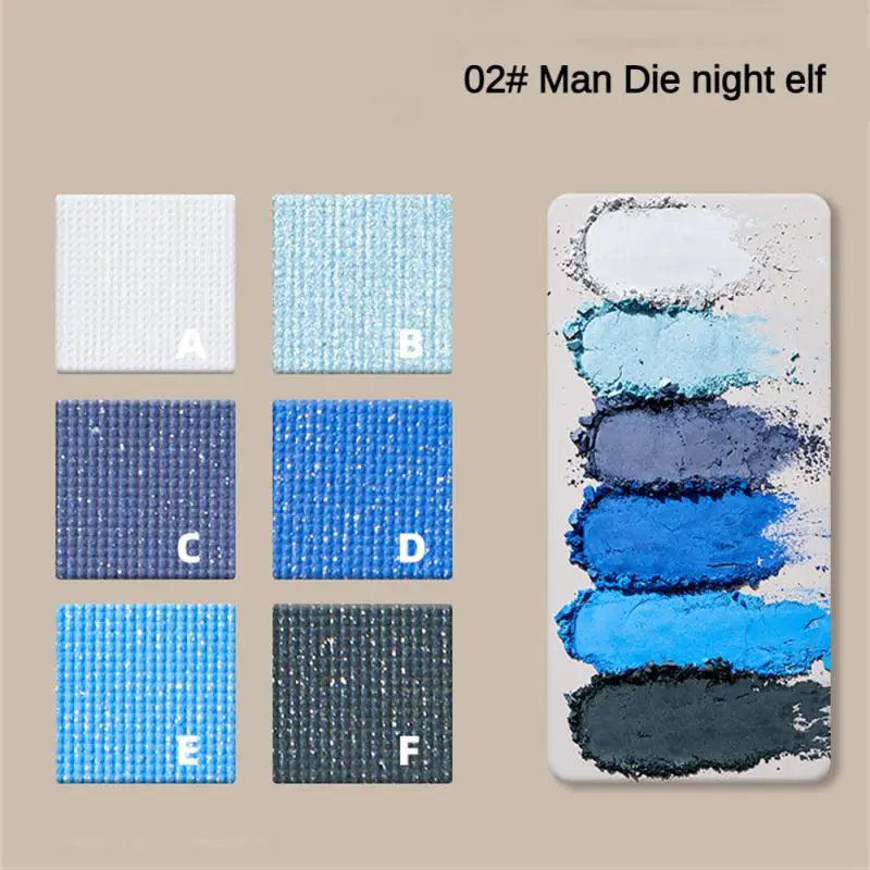 Six-Color Matte and Pearl Eyeshadow Palette