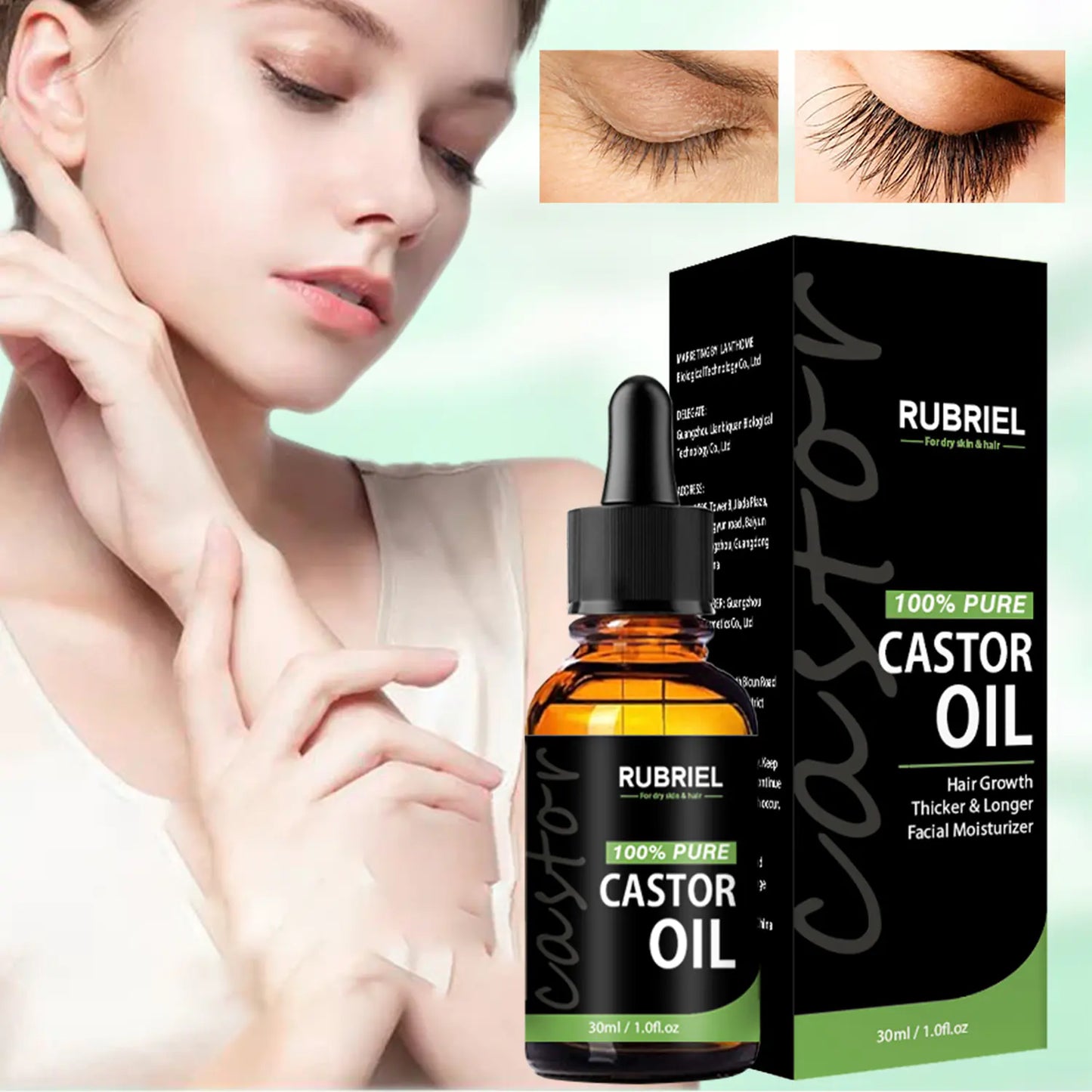 RUBRIEL Castor Oil Mascara and Eyelash Serum