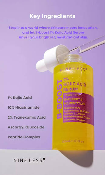 NINELESS B-Boost 1% Kojic Acid Serum 30 ml