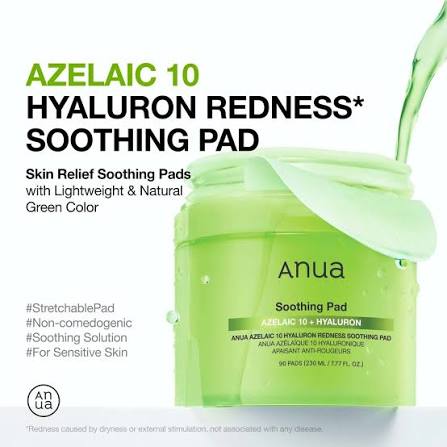 Anua – Azelaic Acid 10 Hyaluron Redness Soothing Pad – 230ml (90 pads)