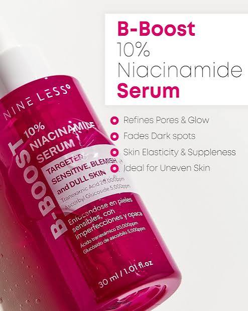 NINE LESS – B-Boost 10% Niacinamide Serum – 30ml