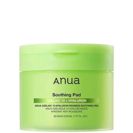 Anua – Azelaic Acid 10 Hyaluron Redness Soothing Pad – 230ml (90 pads)