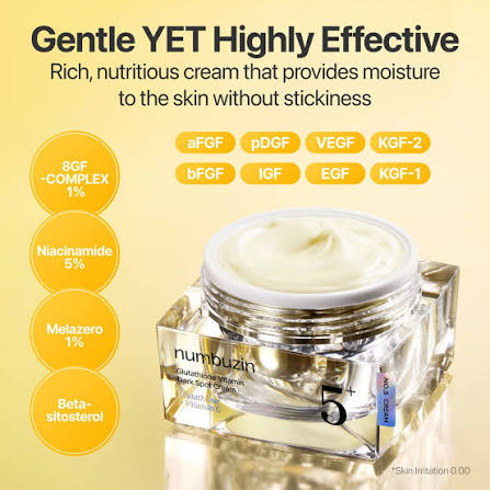 Numbuzin – No.5+ Vitamin Glutathione Dark Spot Laser Cream – 50ml
