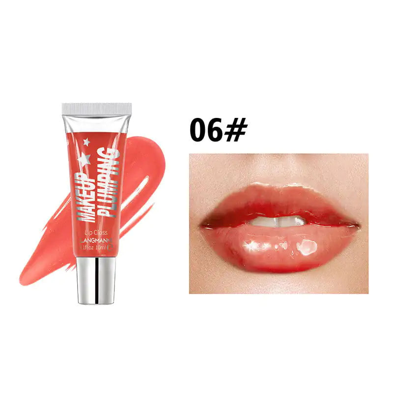 Transparent Lip Gloss for Plumping and Moisturizing