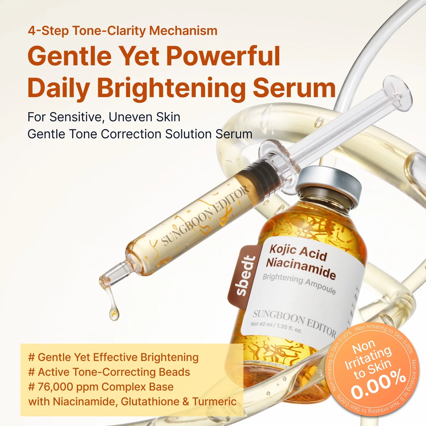 Sungboon Editor Kojic Acid Niacinamide Brightening Ampoule 40 ml