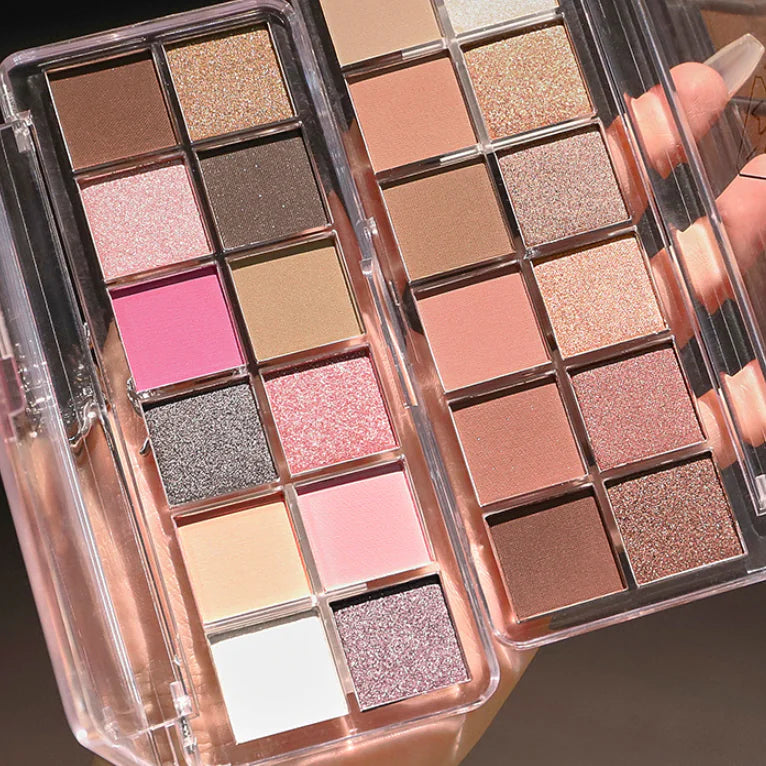 Ming Xizhi 12-Color Pearlescent Matte Eyeshadow Palette