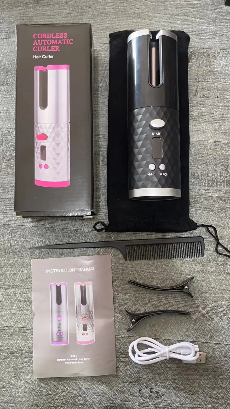 Portable USB Rechargeable Automatic Hair Curler (Mini)